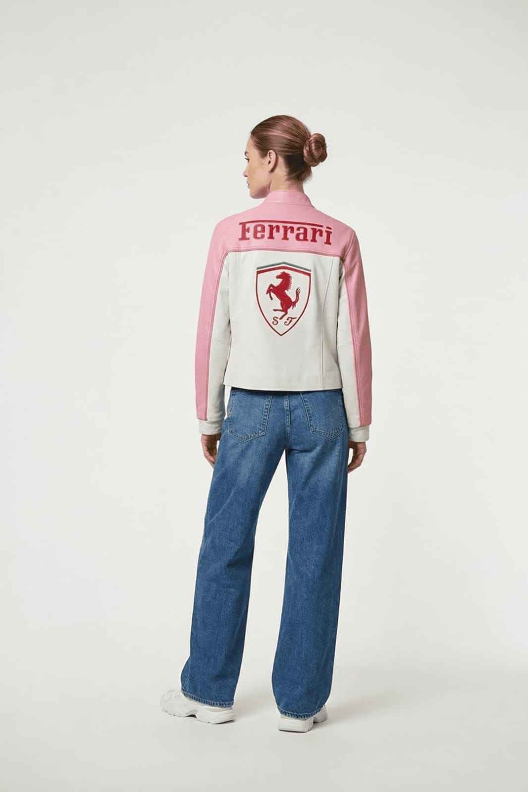 Elevate Your Style with Our Ferrari-Inspired Girls Racing Jacket