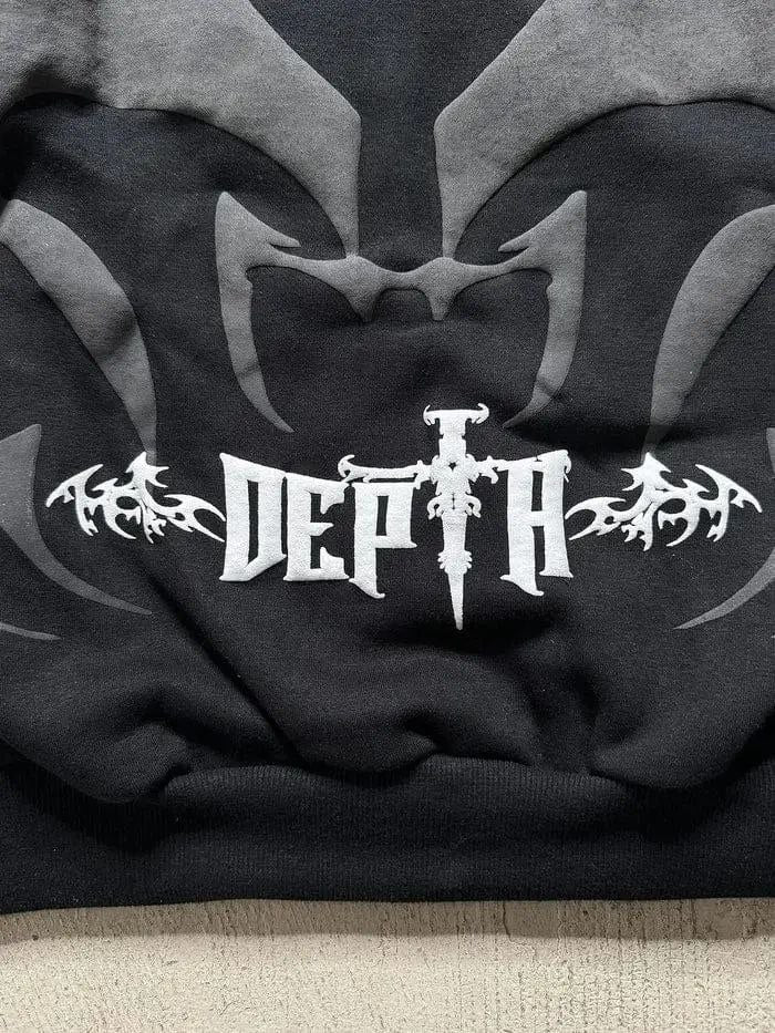 Tribal Shadow Depth Hoodie