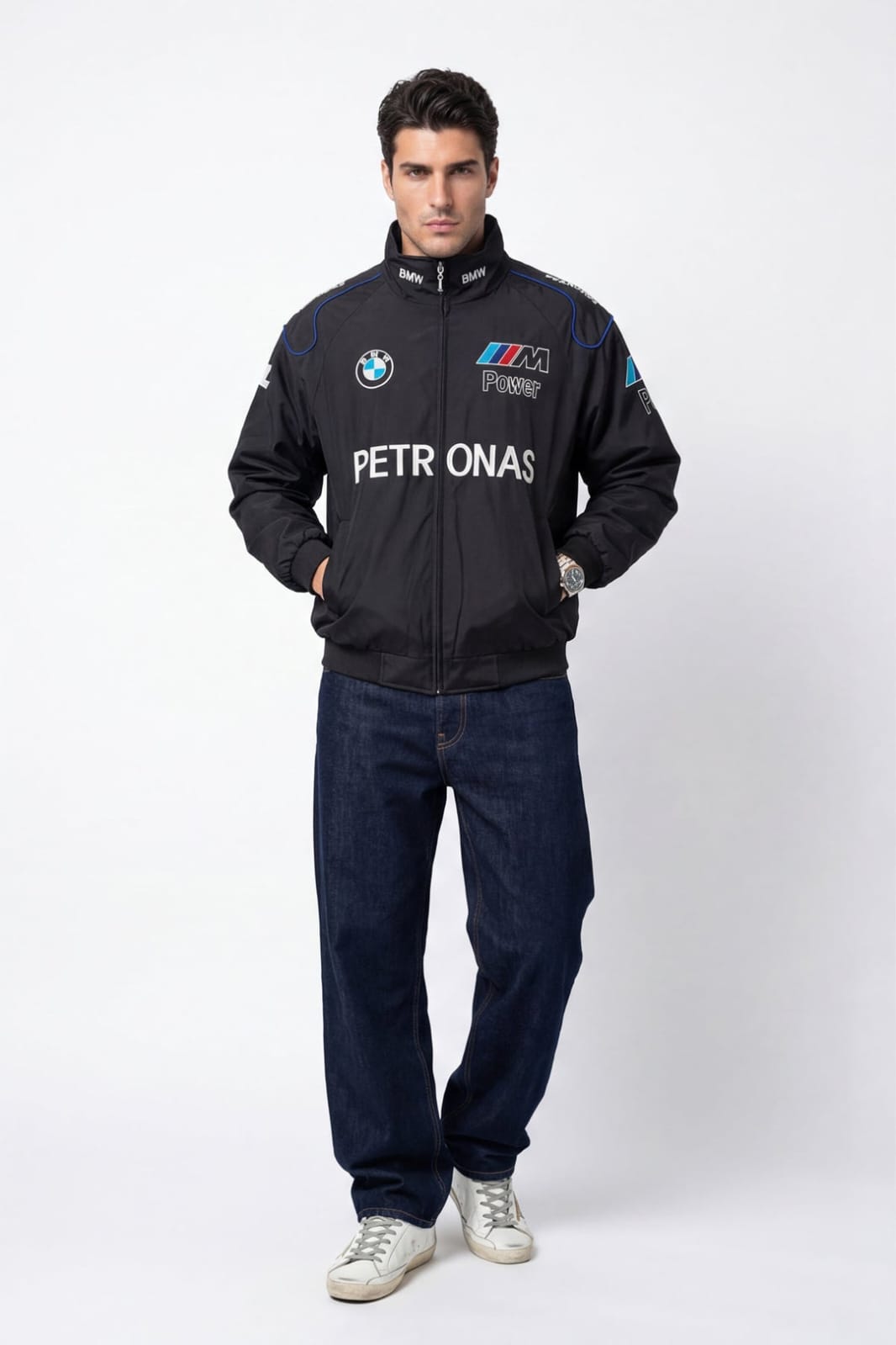 BMW Racing Jacket – Premium DTF Printed Motorsport Edition