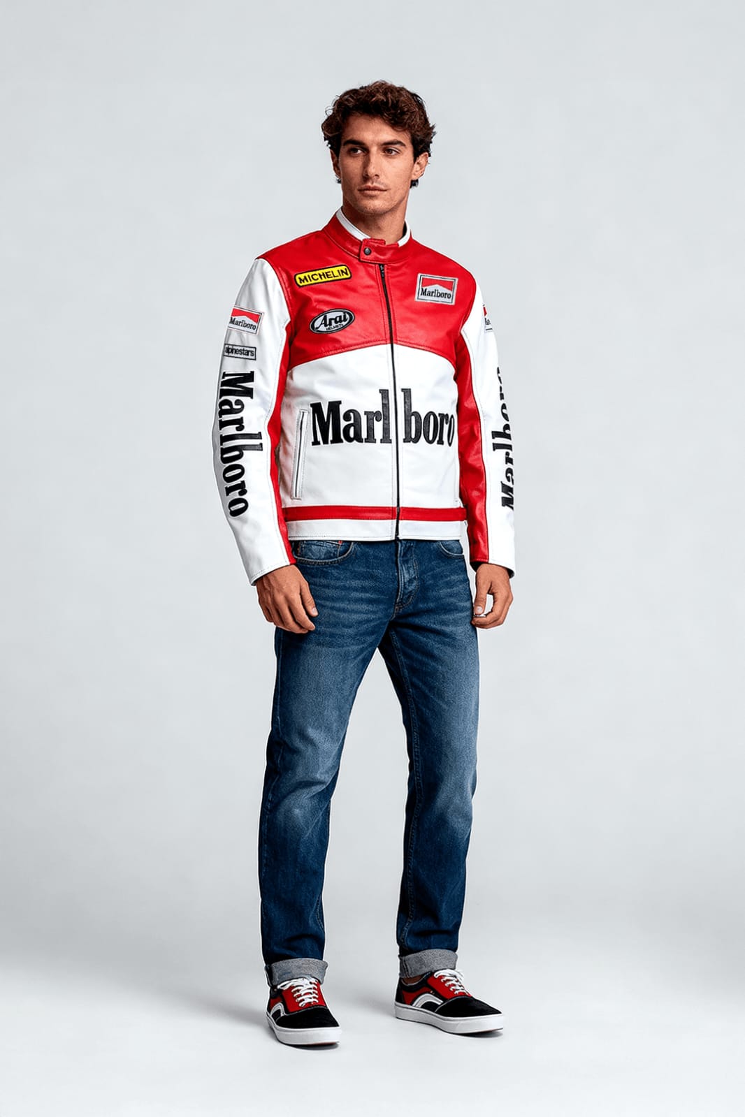 Marlboro Racing Jacket – White & Red Edition