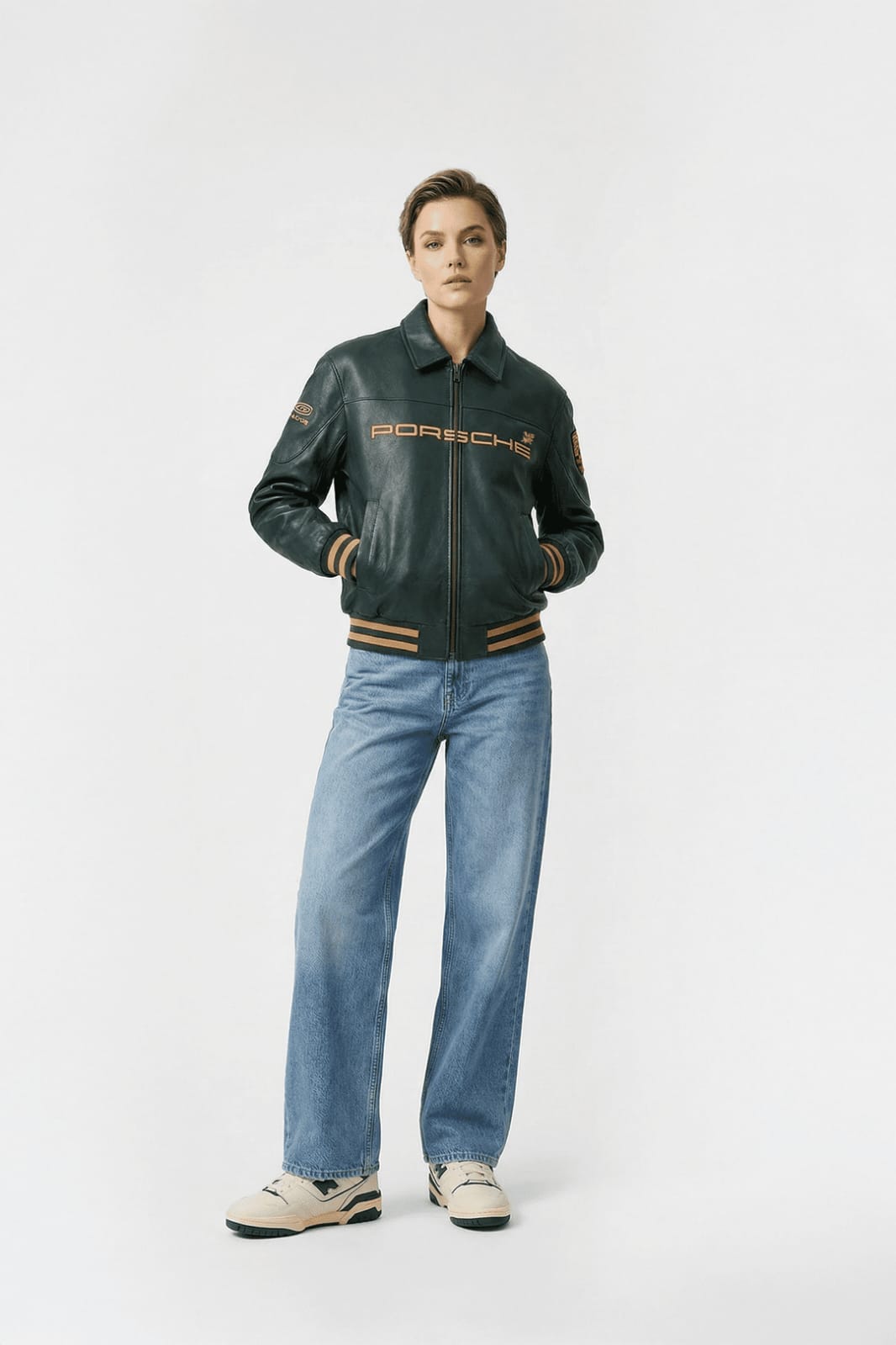 Aimé Leon Dore × Porsche Racing Leather Jacket