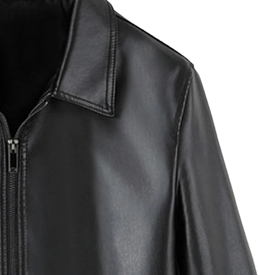 WearCraft Men’s Lightweight Faux Leather Biker Jacket – Streetwear Edition