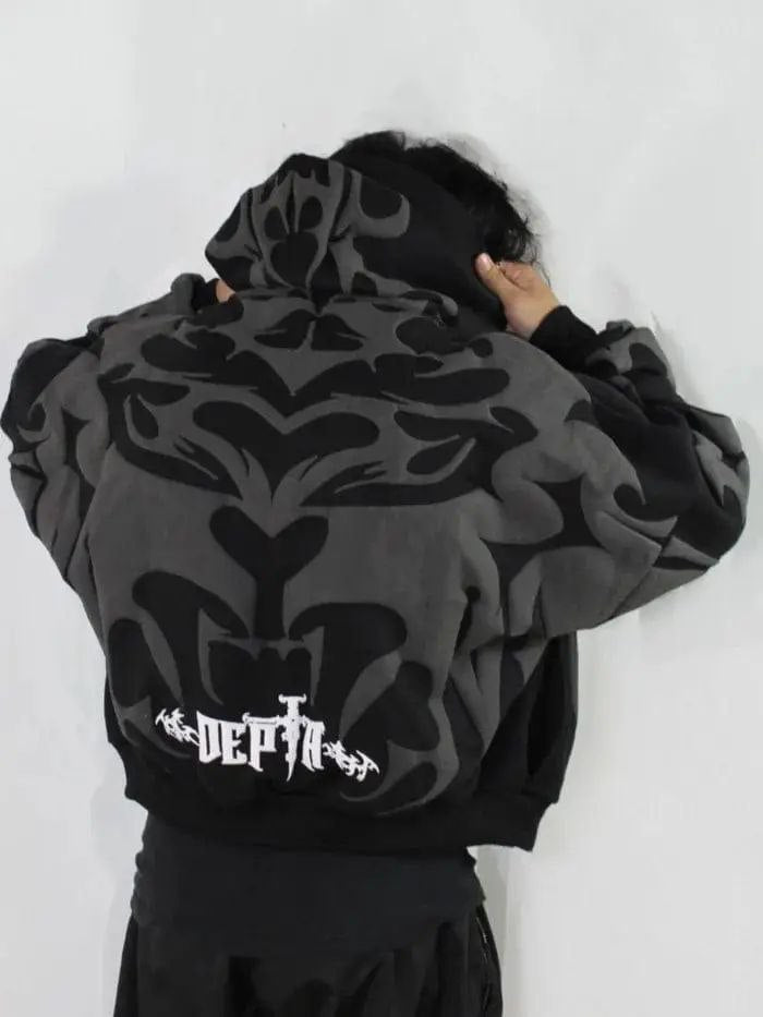 Tribal Shadow Depth Hoodie