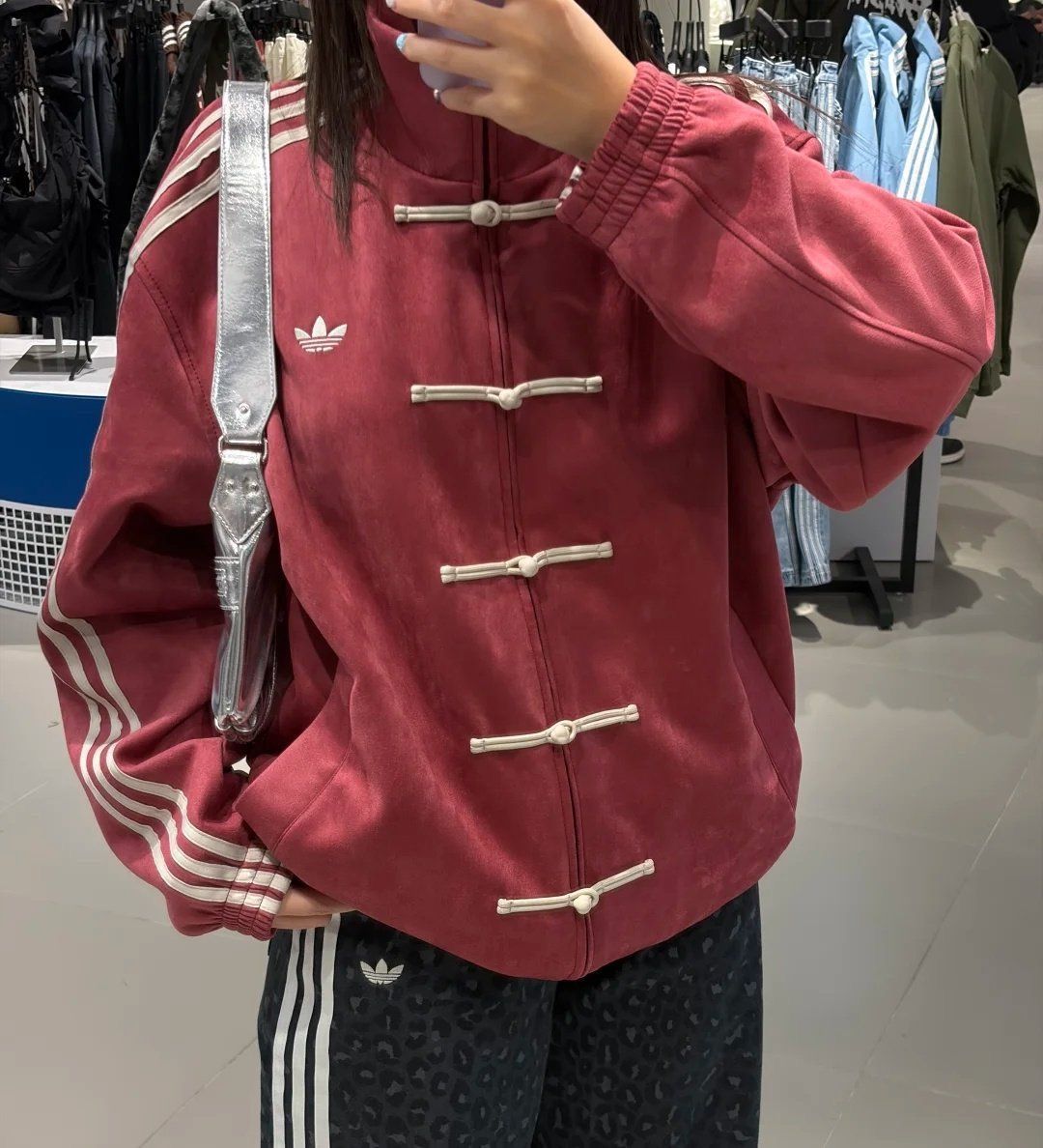 Wearcraft CNY-Inspired Streetwear Jacket – Maroon Suede Edition