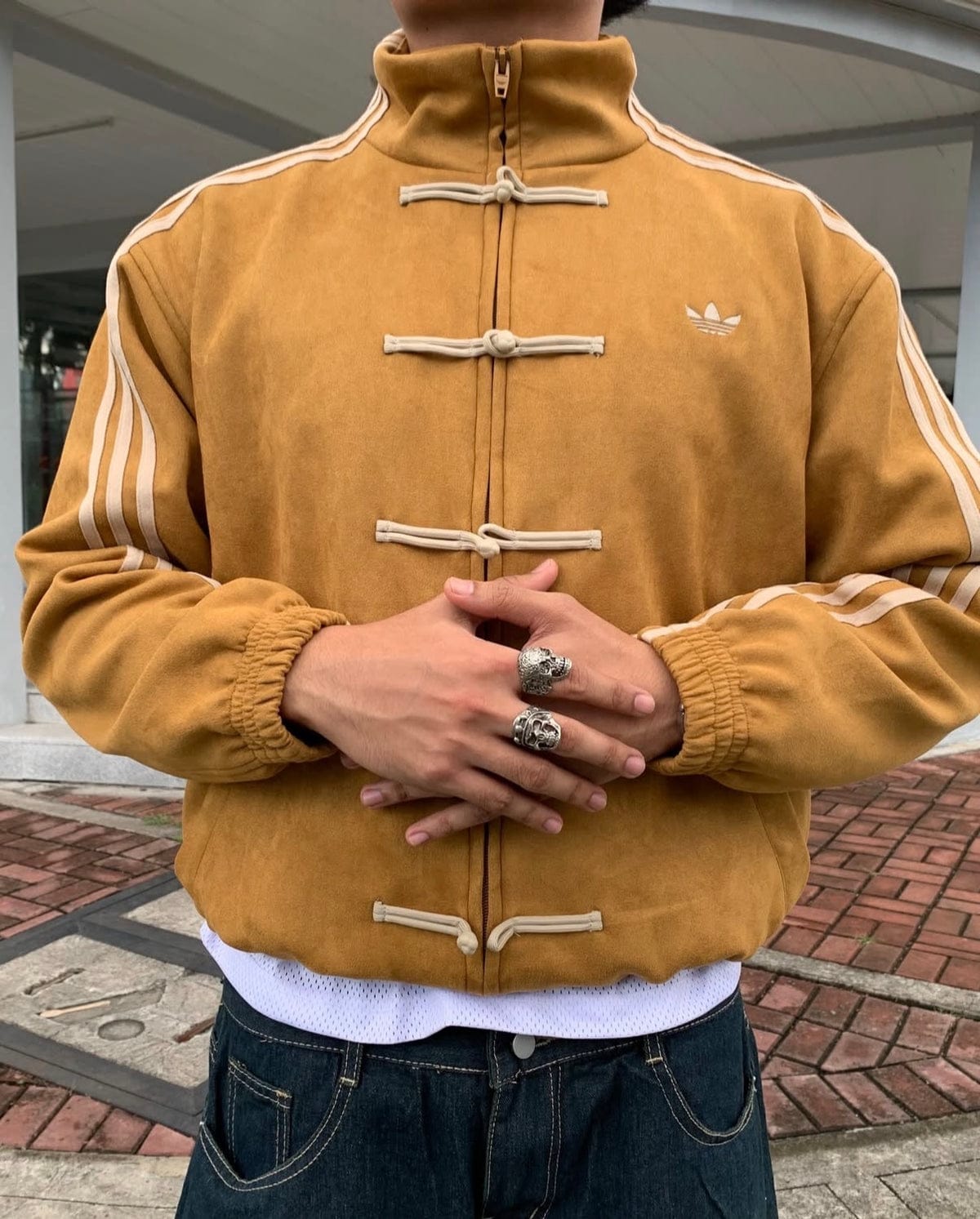 WearCrafts Golden Streetwear Jacket – Premium Urban Winter Essential