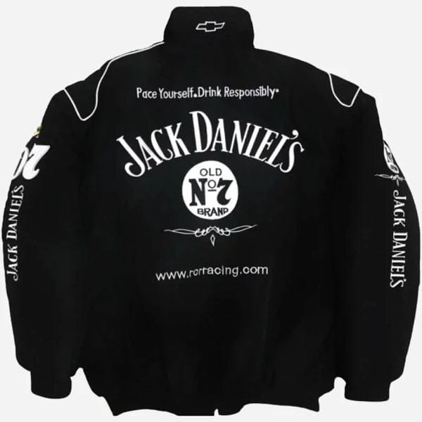 Jack Daniels Inspired Racing Jacket – Black