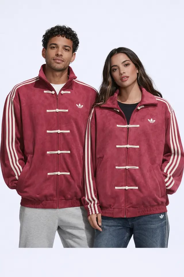 Wearcraft CNY-Inspired Streetwear Jacket – Maroon Suede Edition