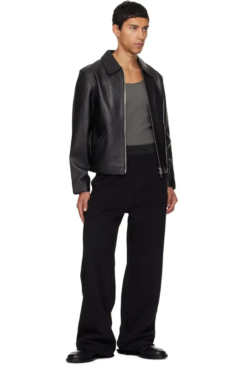 Wearcraft Black Boxy Leather Jacket – Streetwear Essential