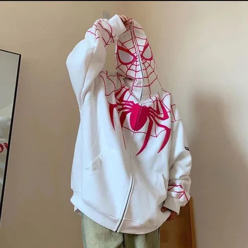 Spider Hoodie – White