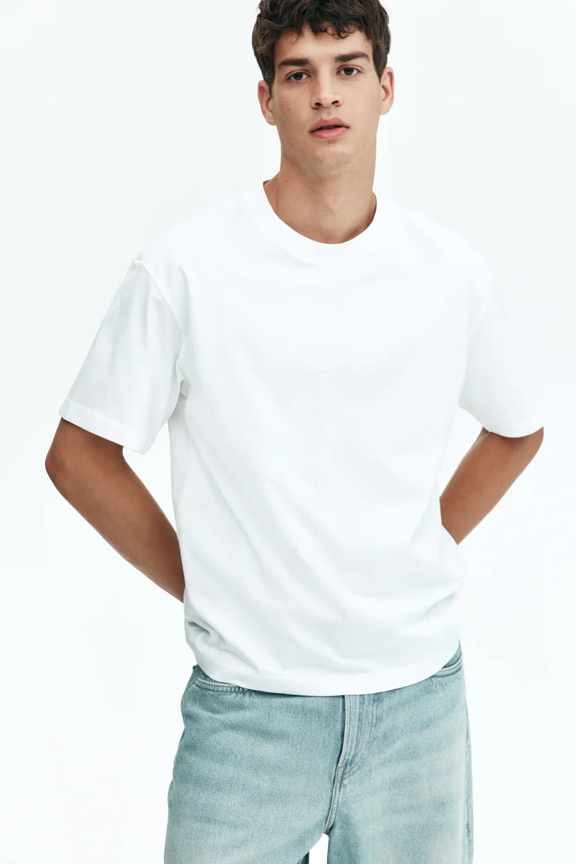 Wearcraft Classic Loose Fit Cotton T-Shirt – White