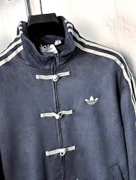 Wearcraft Striped Button Chinese Jacket – Modern Harajuku Fusion (Grey)