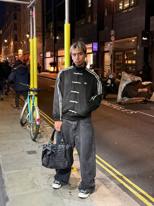 Wearcraft CNY-Inspired Premium Black Suede Streetwear Jacket